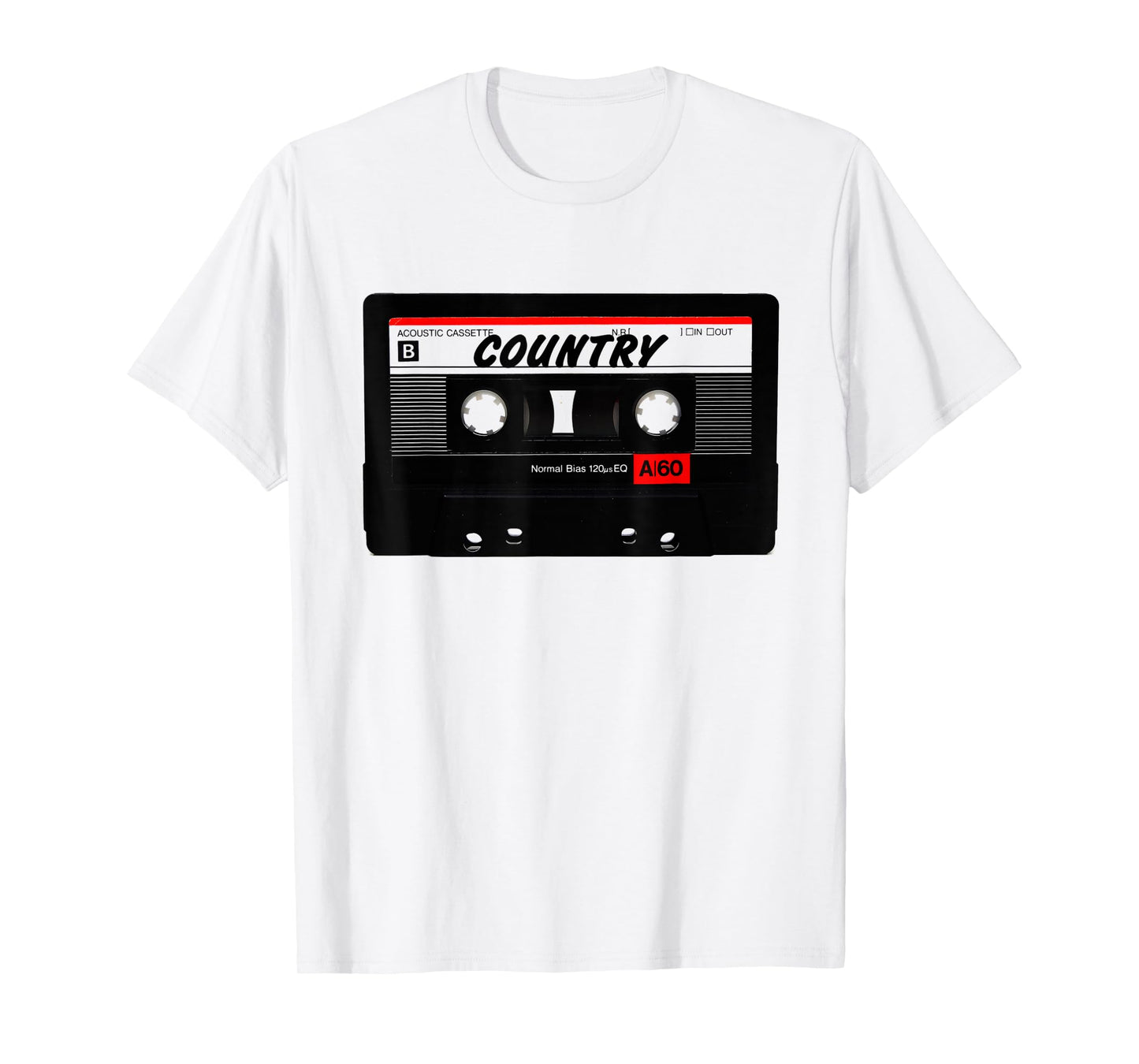Country Music Mixtape 90s 80s 70s Retro Audio Cassette Tape T-Shirt