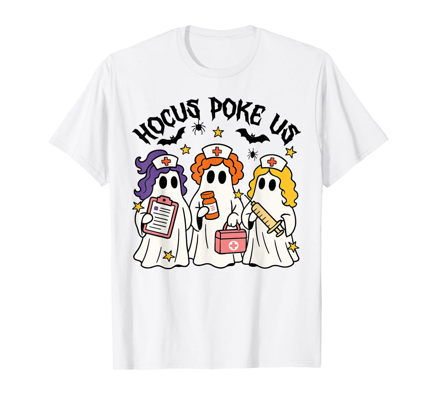 Funny Witches Nurse Spooky Nurse Halloween Season Nursing T-Shirt