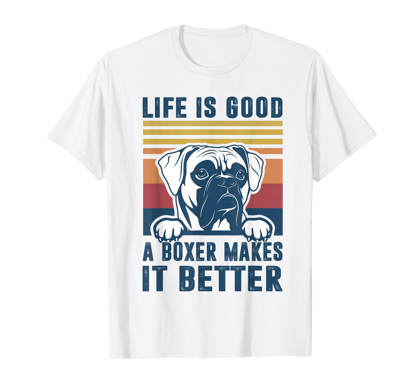 Boxer Dog Gifts for Men Women Boxer Dog Dad Mom T-Shirt Small