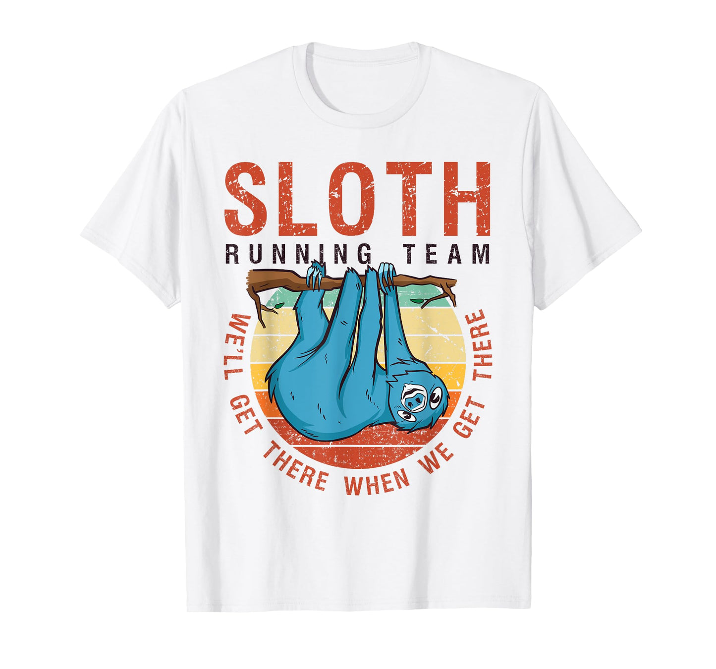 Sloth Running Team Funny Marathon Runner Sloth-Lover Gift T-Shirt