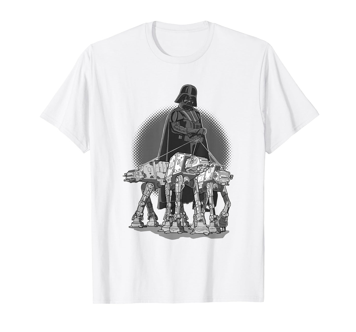 Star Wars Darth Vader AT Walkers Dogs Leash Portrait T-Shirt