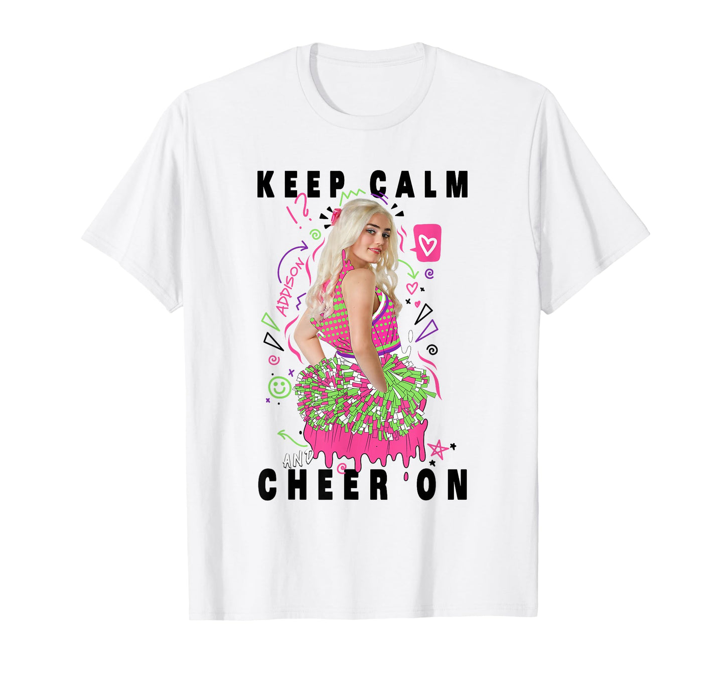 Disney Channel Zombies 2 Addison Keep Calm and Cheer On T-Shirt