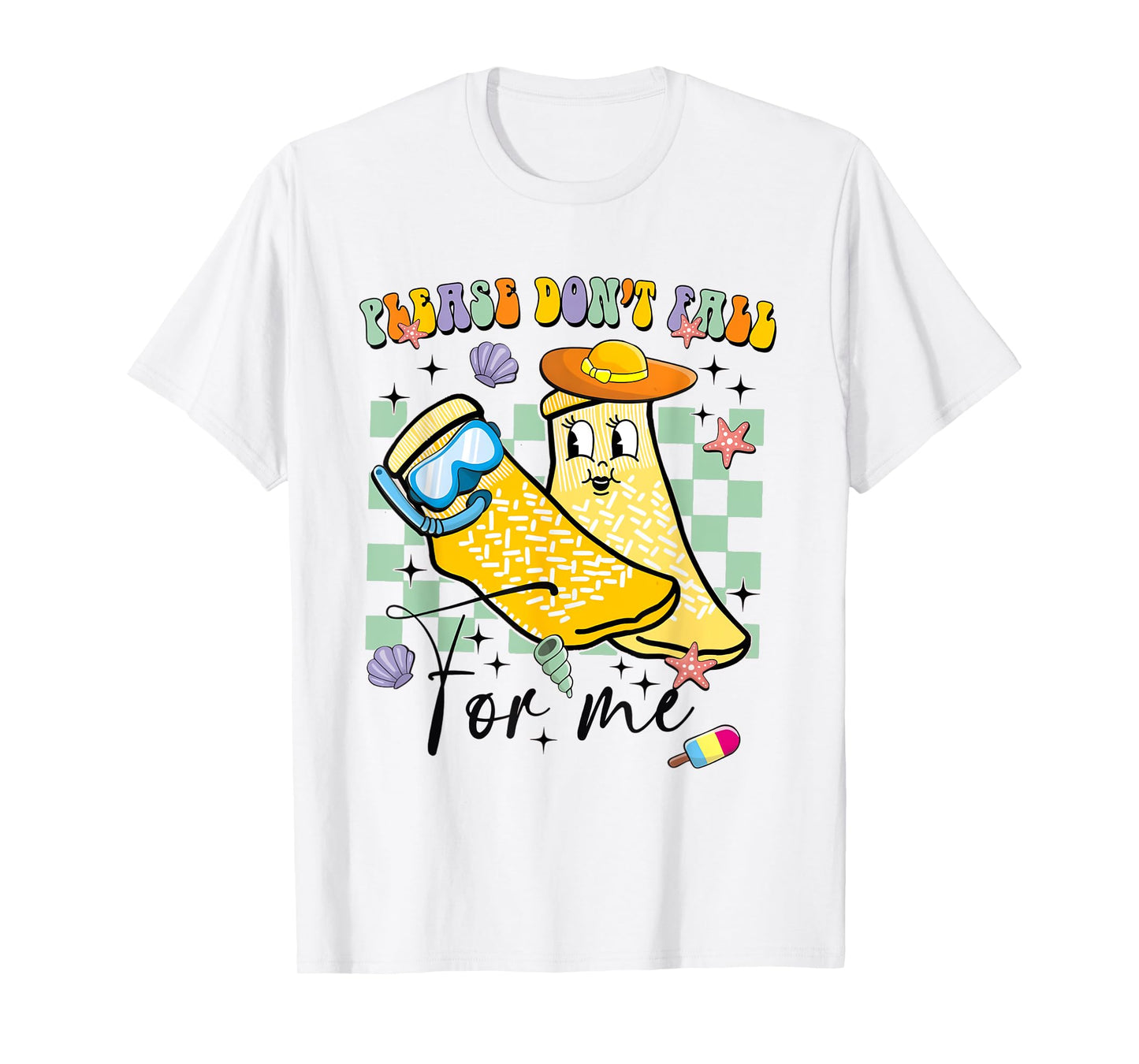 Funny Nurse Summer Please Dont Fall For Me Grippy Sock T-Shirt