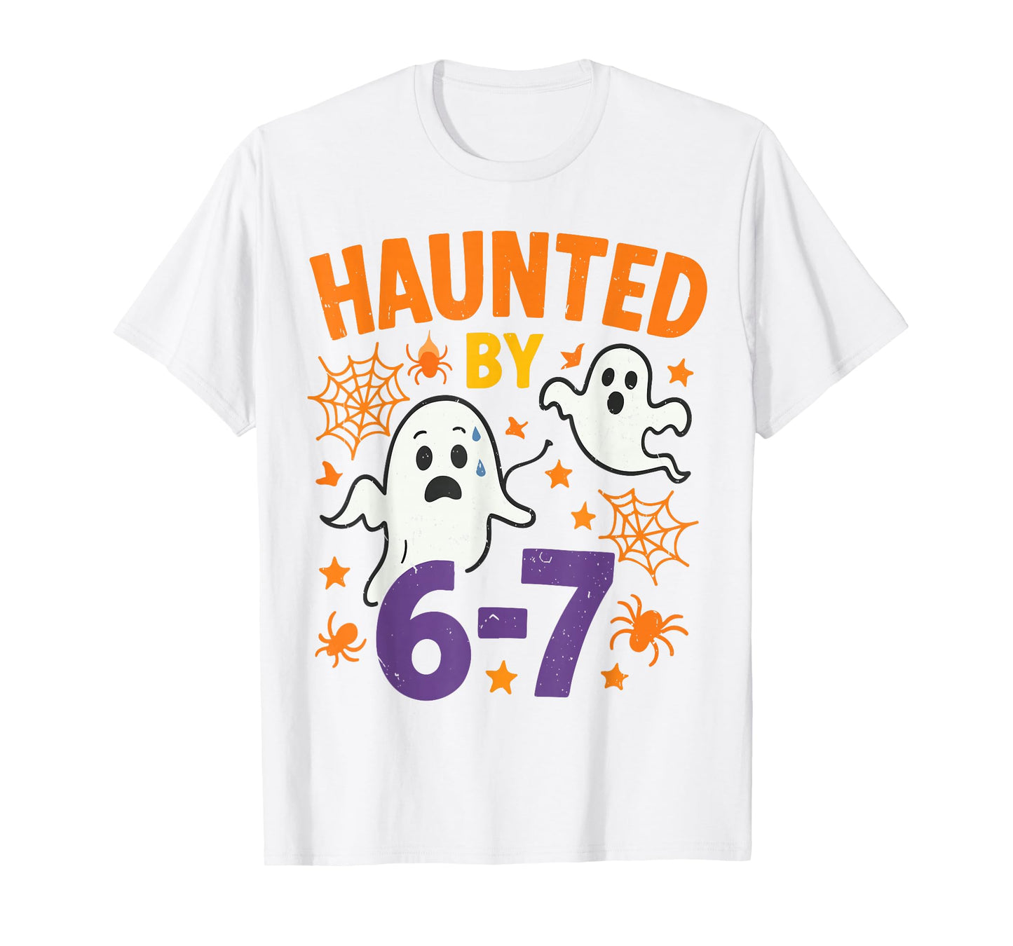 Haunted 67 Ghost Math Teacher Halloween Costume Math Pun T-Shirt