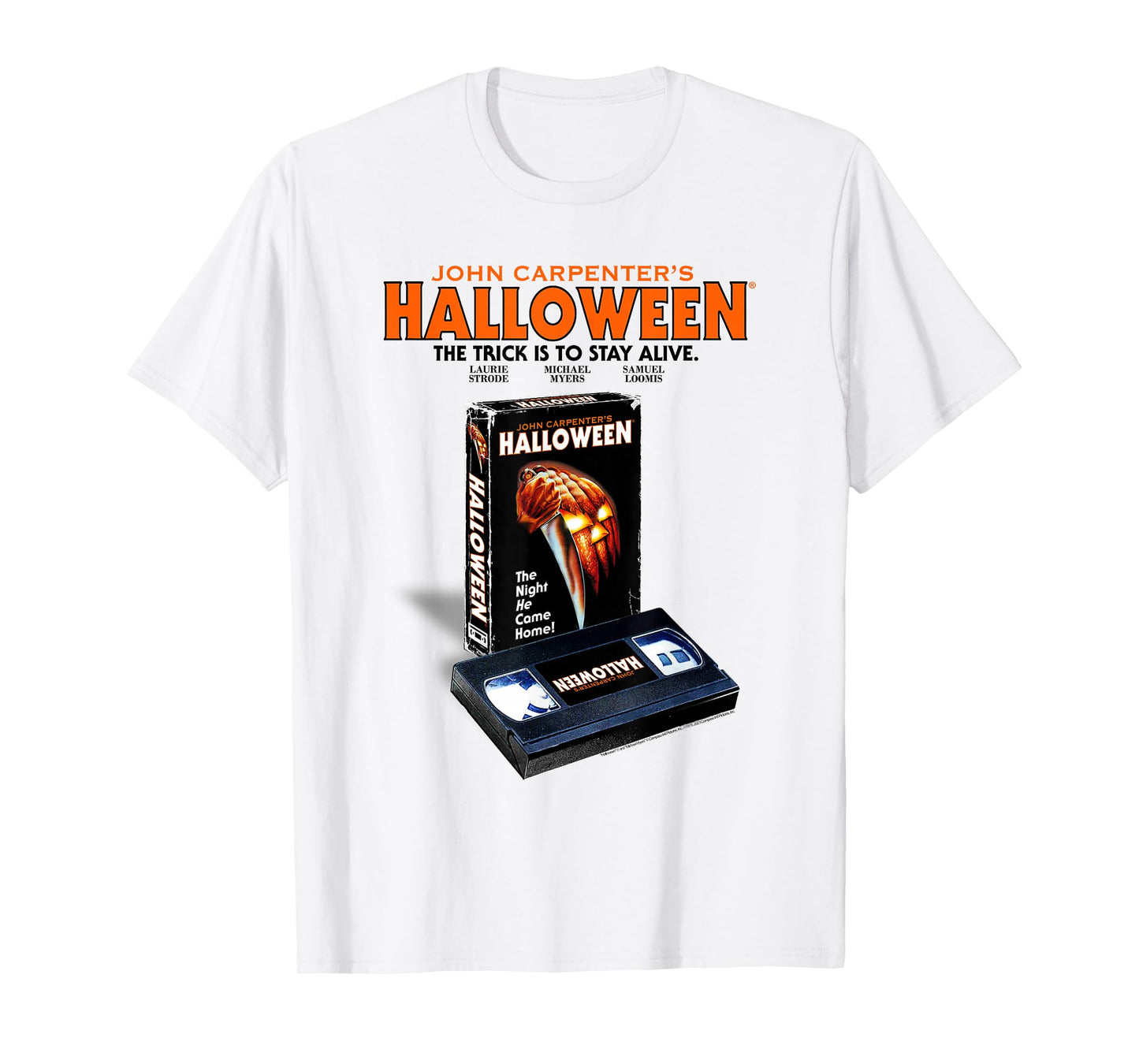 Halloween Vintage VHS Poster Retro Horror Movie T-Shirt