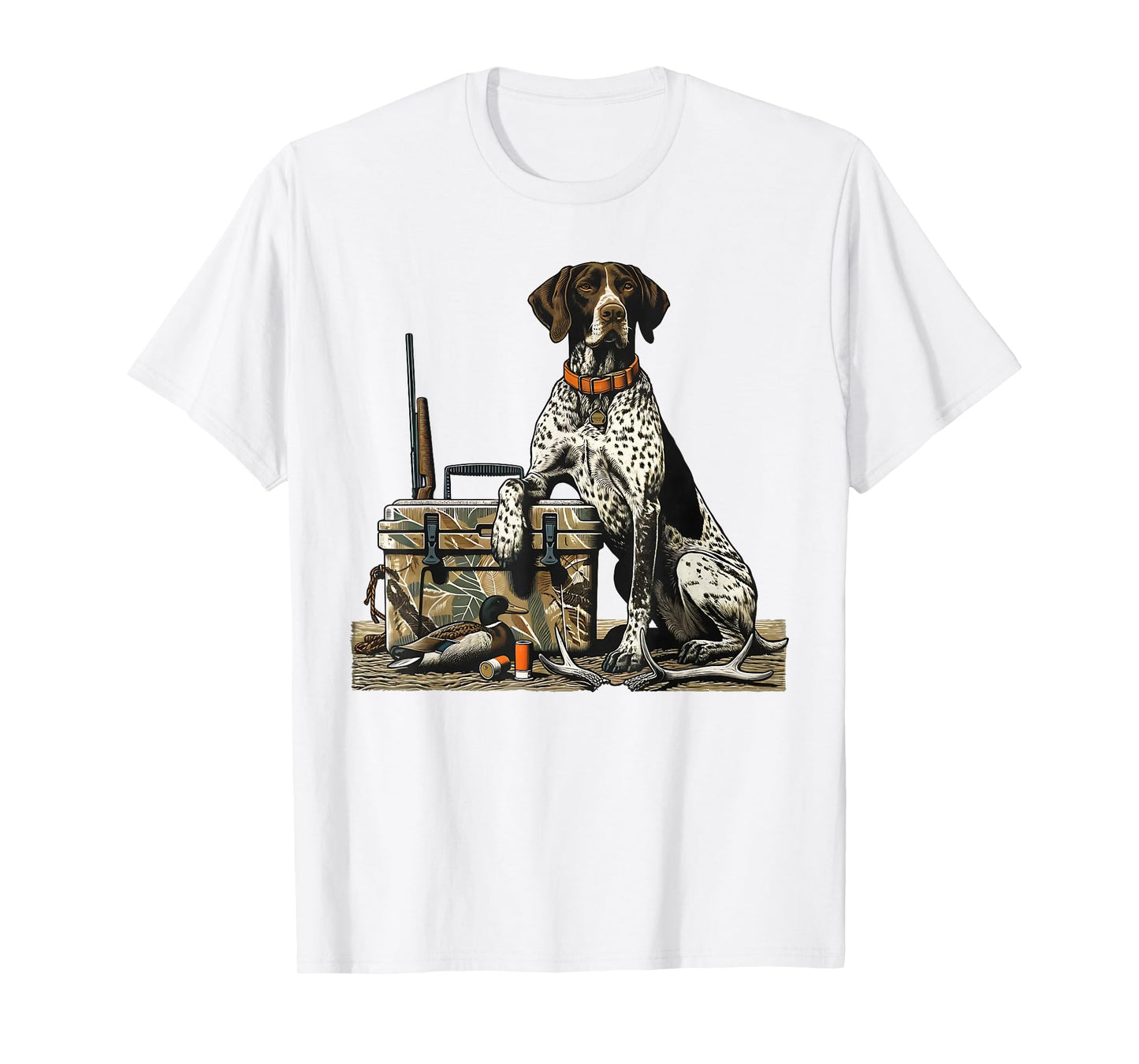 Old School Camo German Shorthaired Pointer, Hunting Dog Mom T-Shirt