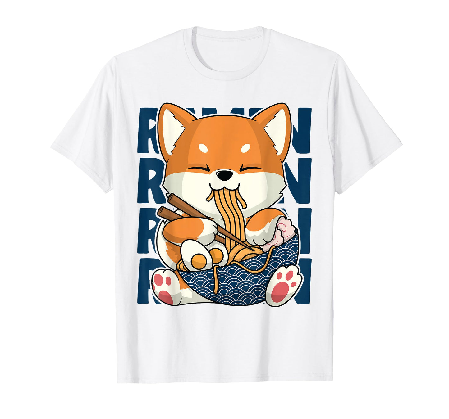 Kawaii Shiba Inu Dog Ramen Japan Corgi T-Shirt