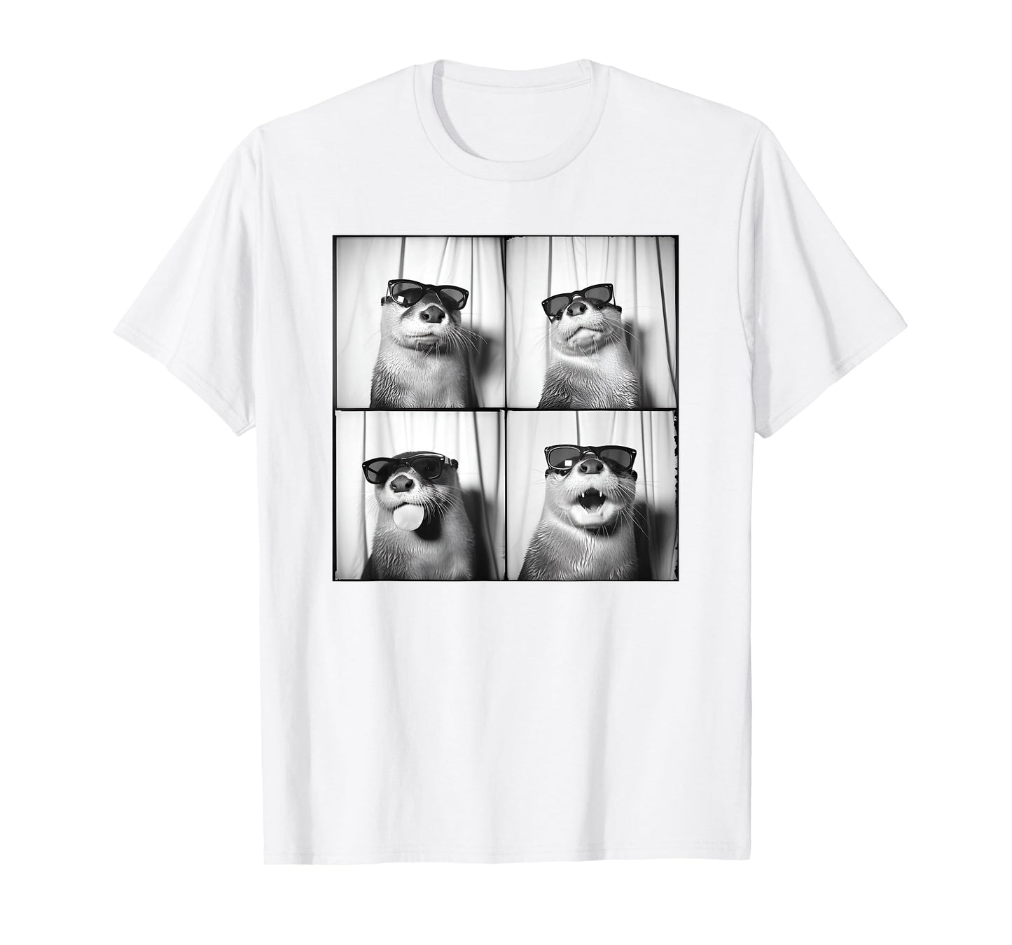 Funny Otter In Sunglasses Love Otters Sea Otter Lover T-Shirt