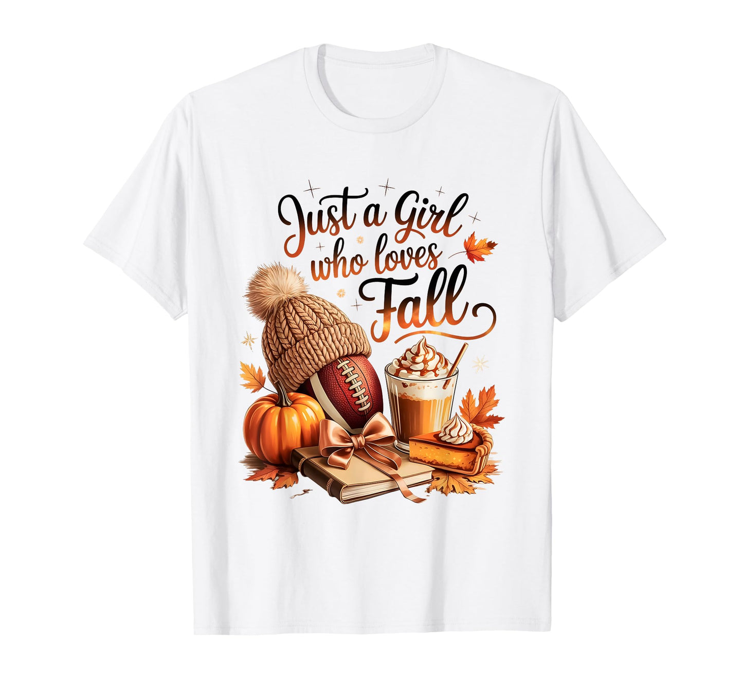 Just a Girl Who Loves Fall Cozy Fall Season Autumn Girl T-Shirt