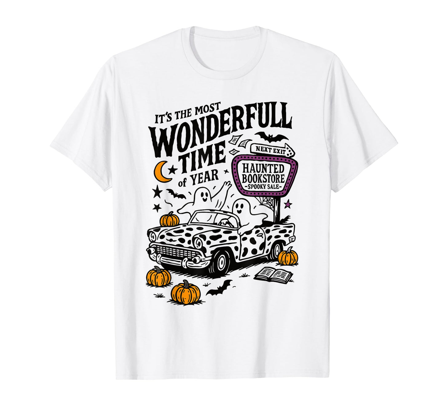 It's The Most Wonderful Time Of Year Ghost Car Halloween T-Shirt