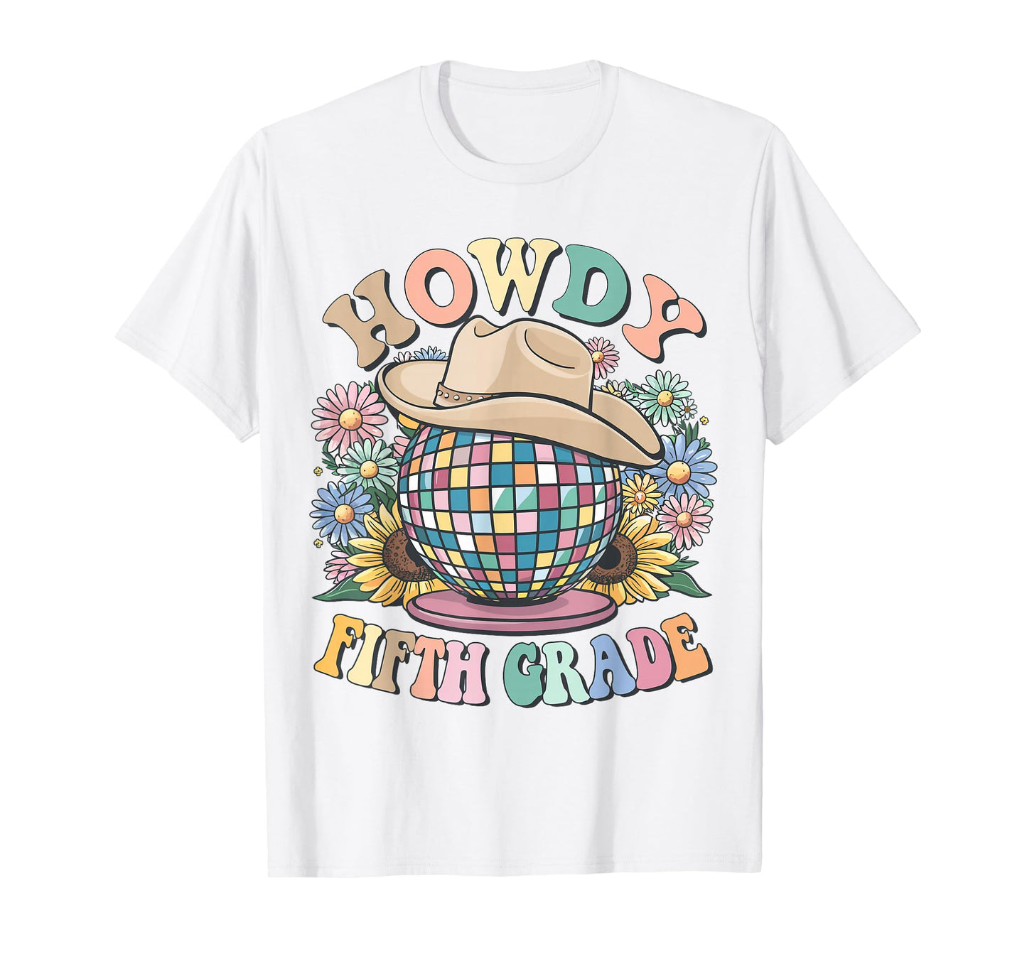 Howdy Fifth Grade Cowgirl Country 5th Grade Back to School T-Shirt