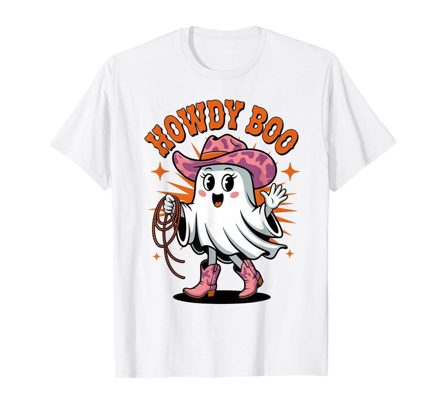 Howdy Boo Ghost Cowgirl Halloween Cute Teen Girl Toddler T-Shirt