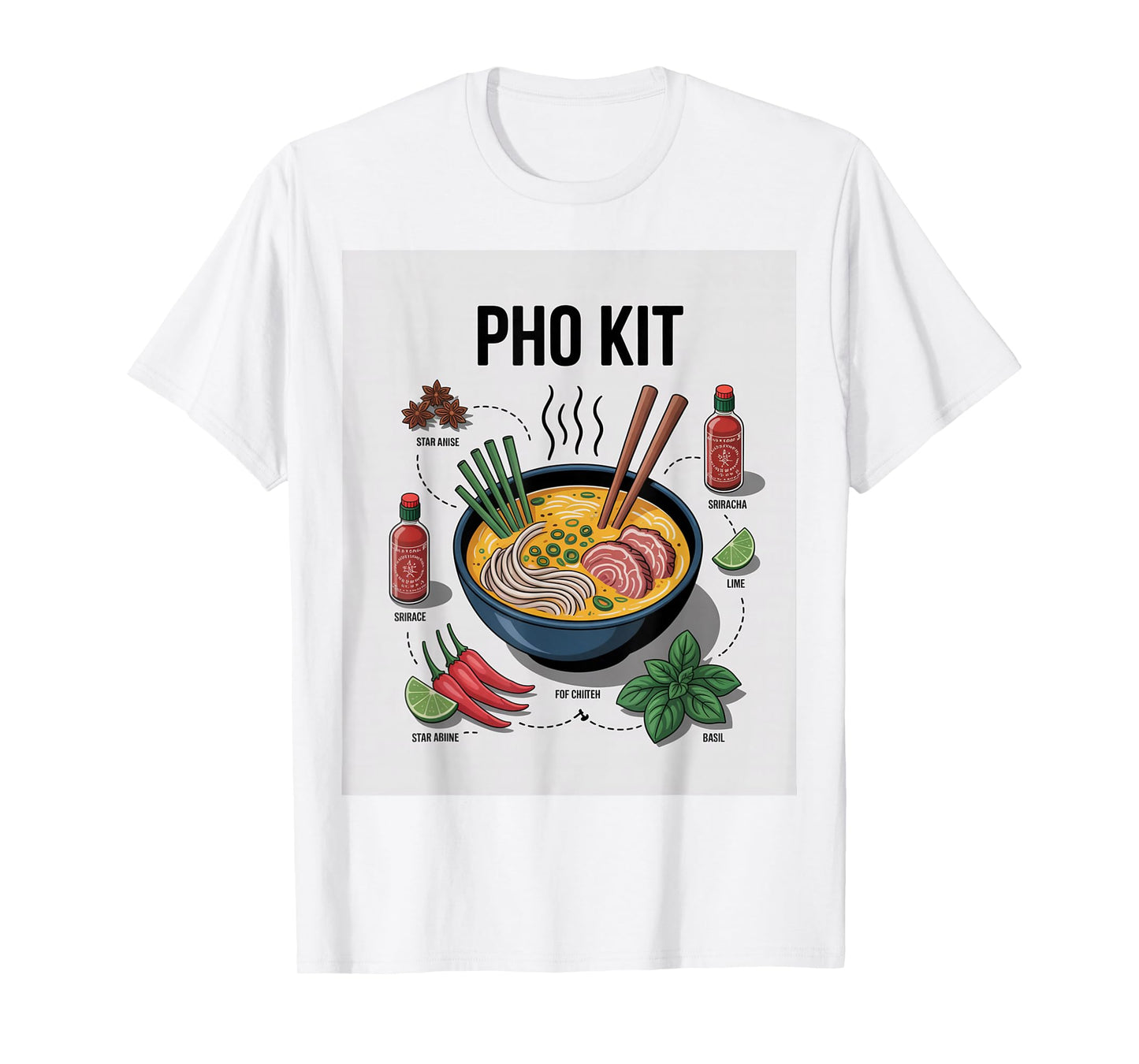 Pho Kit Soup Ingredients Pho Broth at Home Funny Pho Lover T-Shirt
