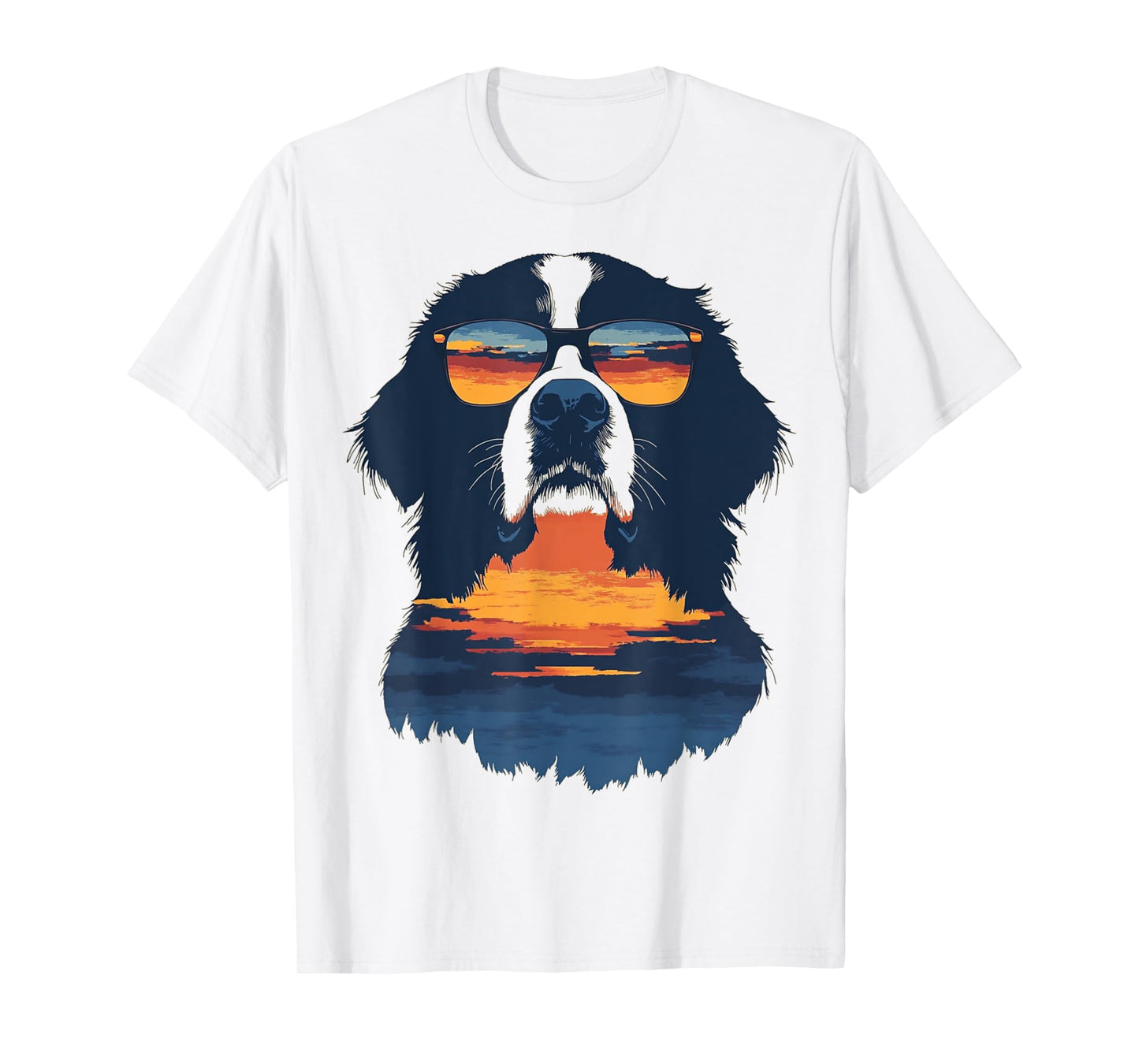 Bernese Mountain Dog Hawaiian Men Women Kids T-Shirt