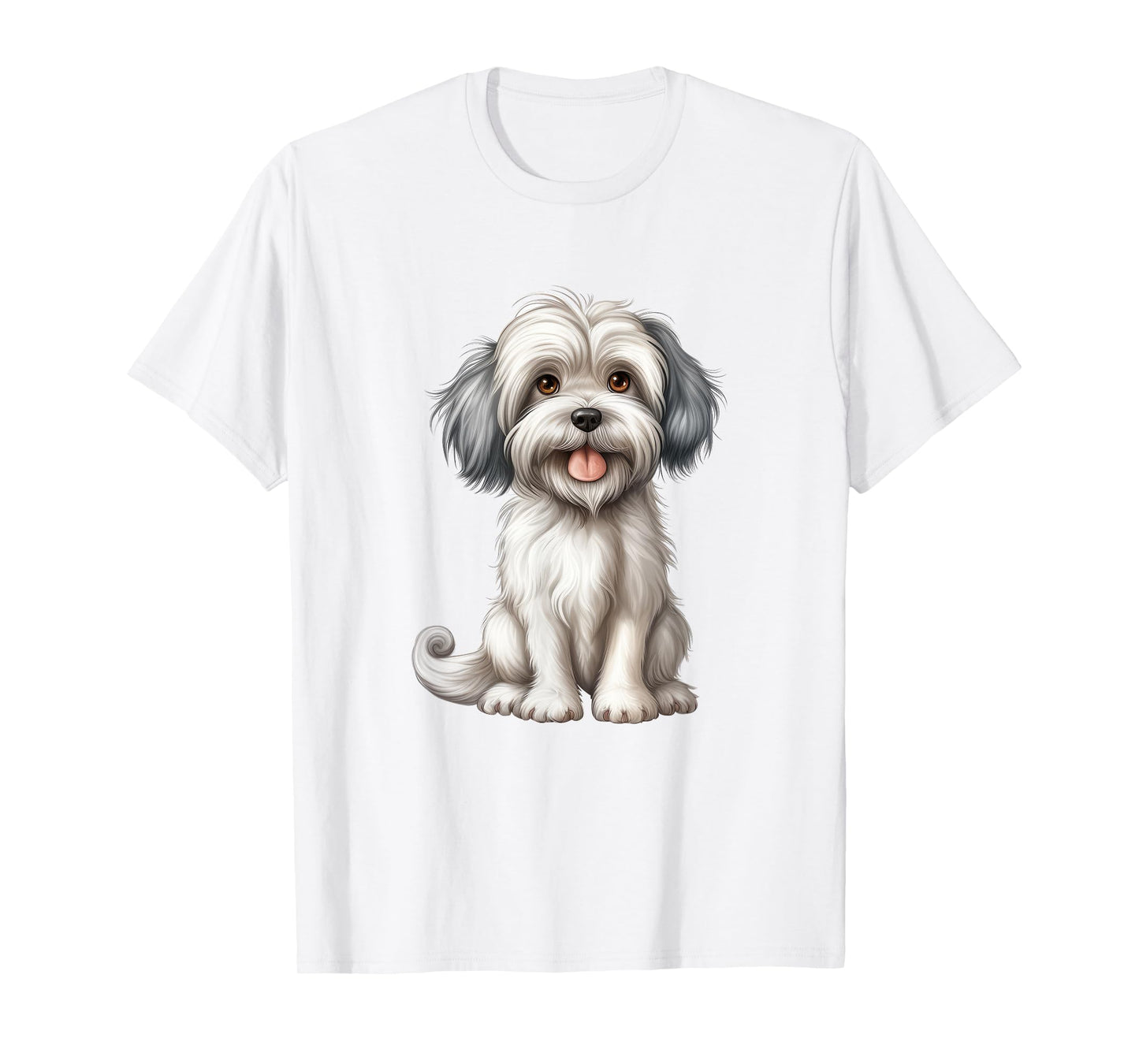 Unique Artwork Featuring Shih Tzu Design T-Shirt