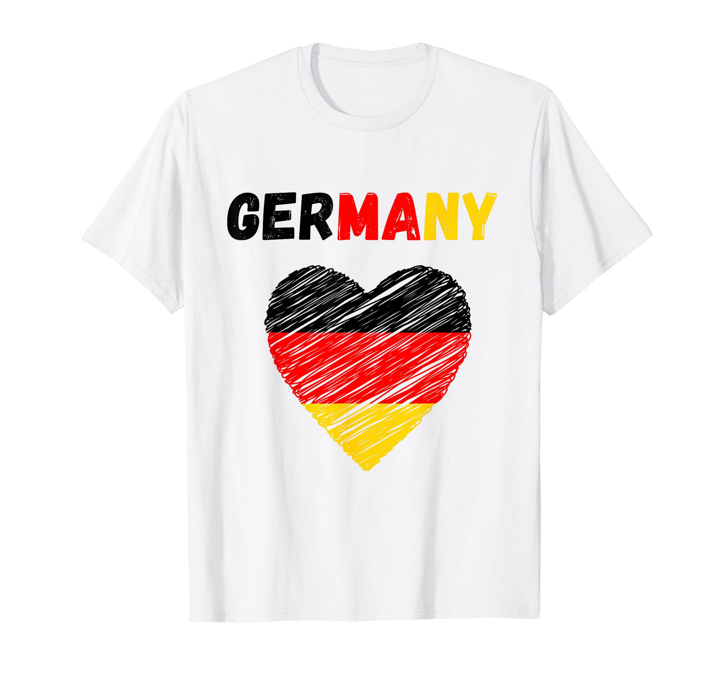 Germany Flag Holiday Germany Heart German Flag T-Shirt