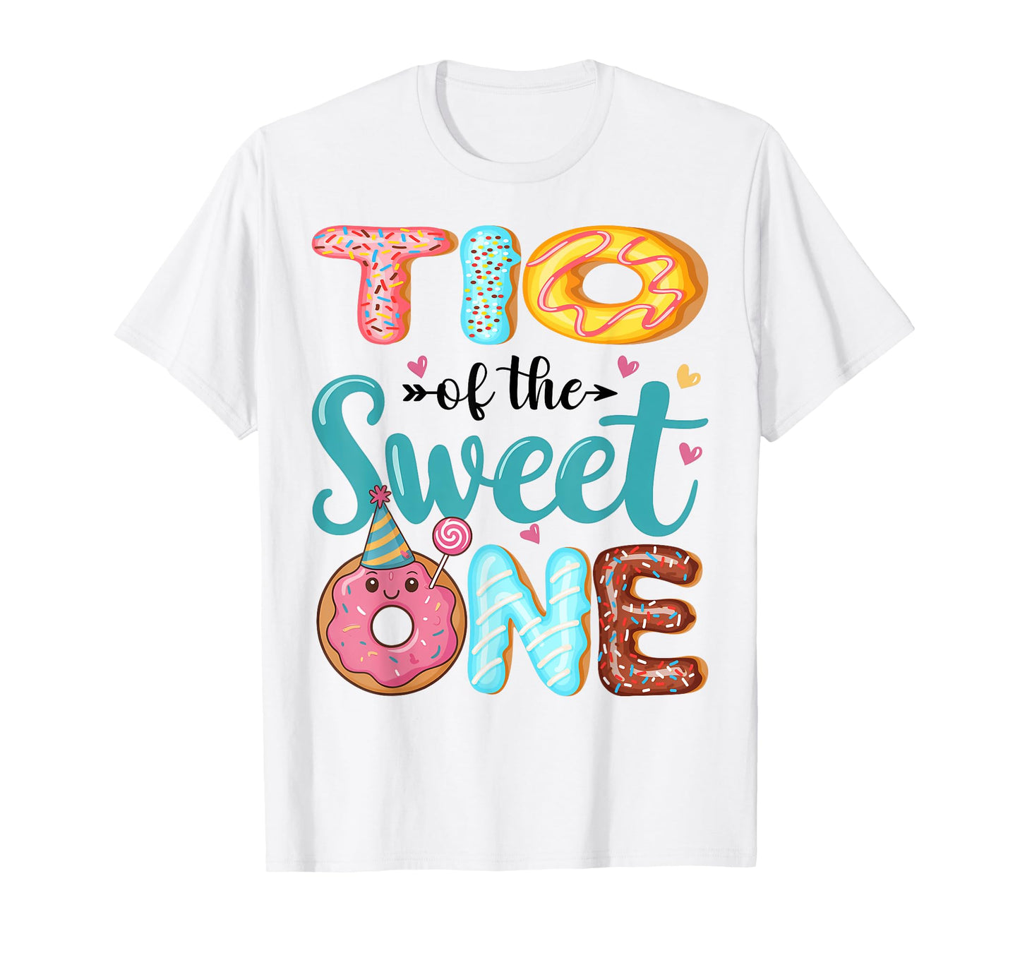 Tio Of The Sweet One 1st Birthday Girl Donut Party T-Shirt