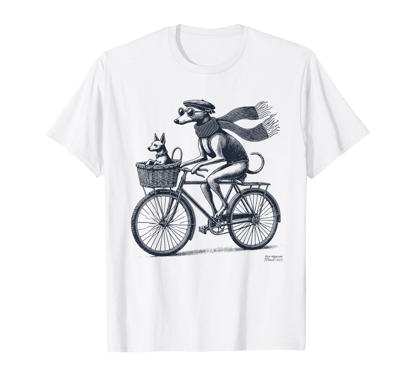 Italian Greyhound Whippet Bicycle Cycling Dog Mom Iggy Dad T-Shirt