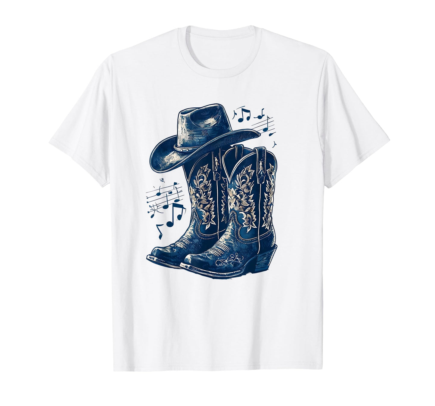 Cowgirl Boot Line Dance Nashville Country Music Concert T-Shirt