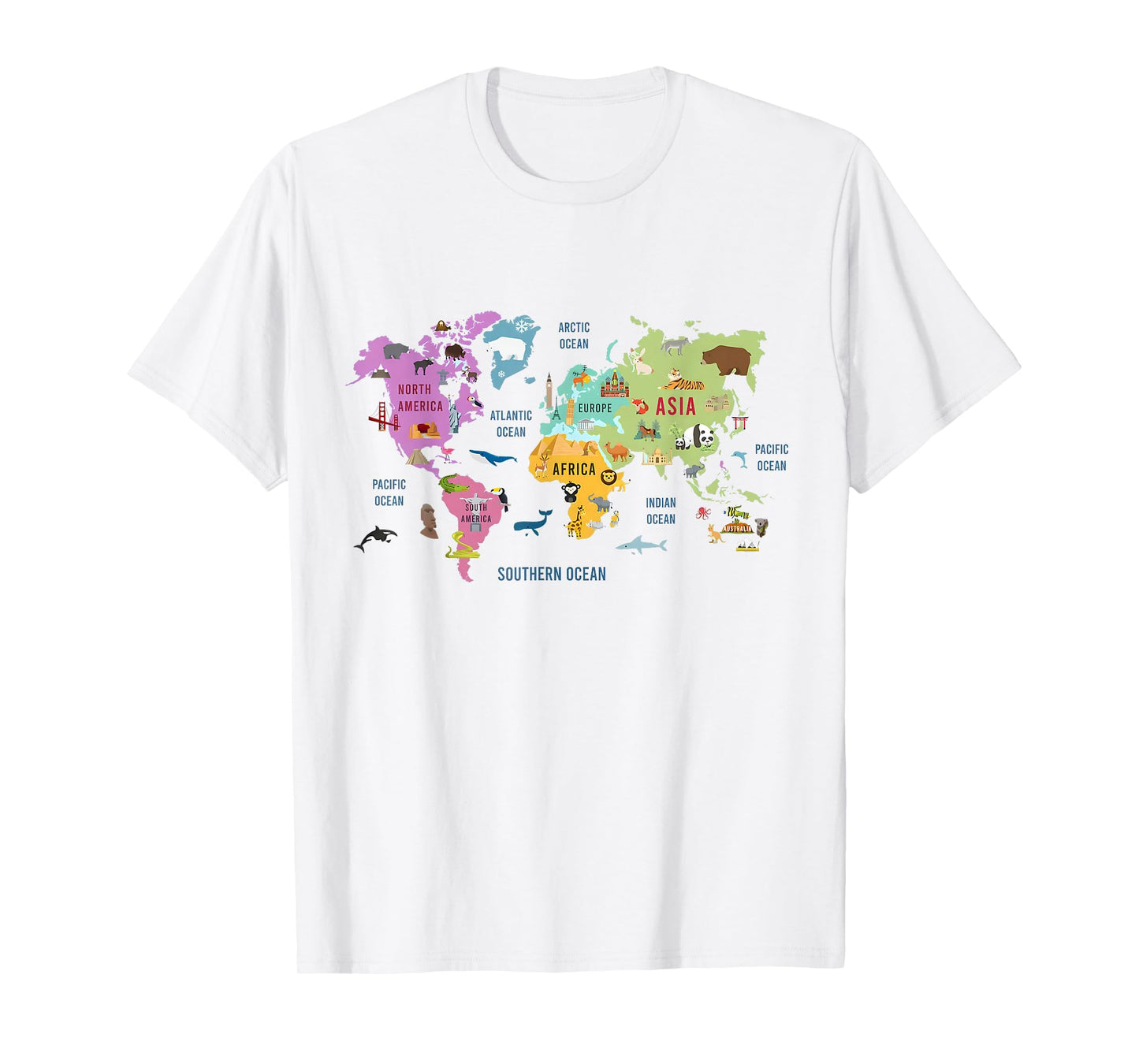 Countries flags girls, World maps kids, world maps boys. T-Shirt