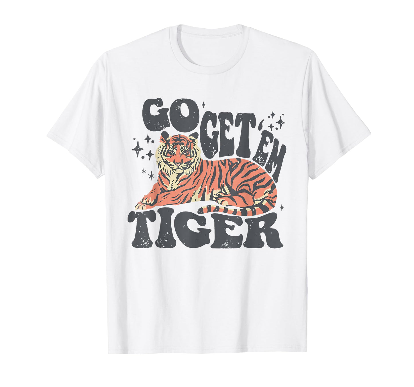 Retro Go Get'Em Tiger Easy Sport for Men and Women T-Shirt