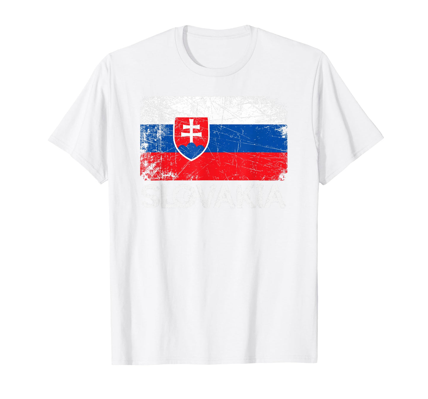 Slovak Flag T-Shirt | Vintage Made In Slovakia Gift T-Shirt