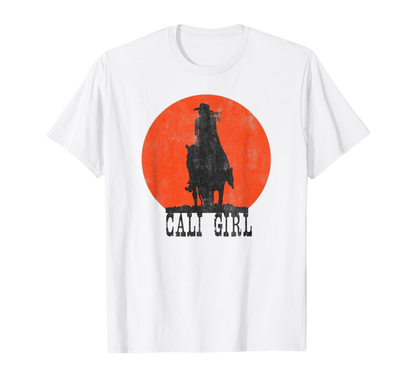 CALI GIRL California Horse Girl Vintage Retro Gift Idea T-Shirt