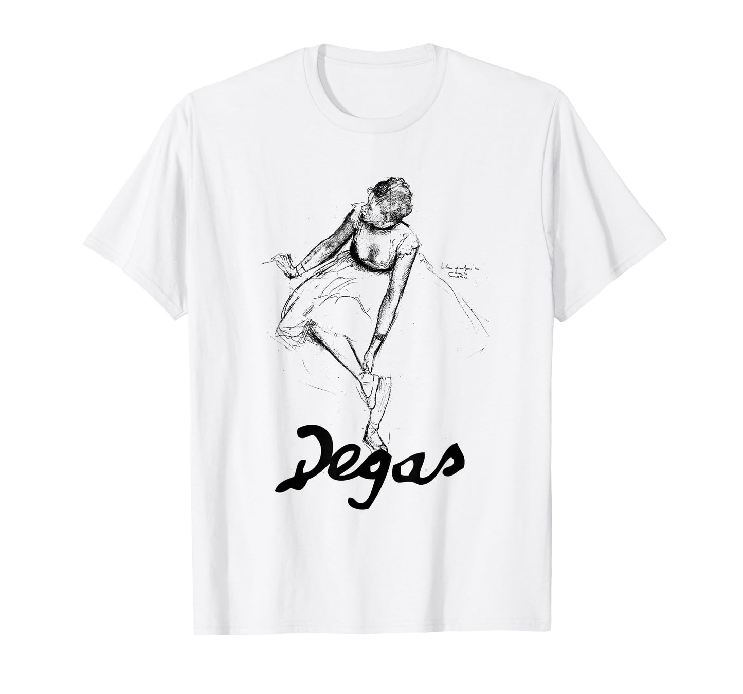 Edgar Degas Dancer Adjusting Her Slipper T-Shirt T-Shirt