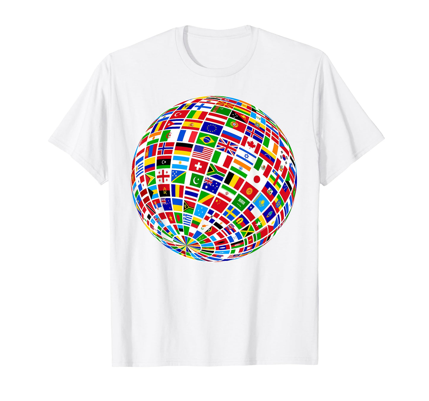 Flags The Countries of the World Globe Earth World Flags T-Shirt