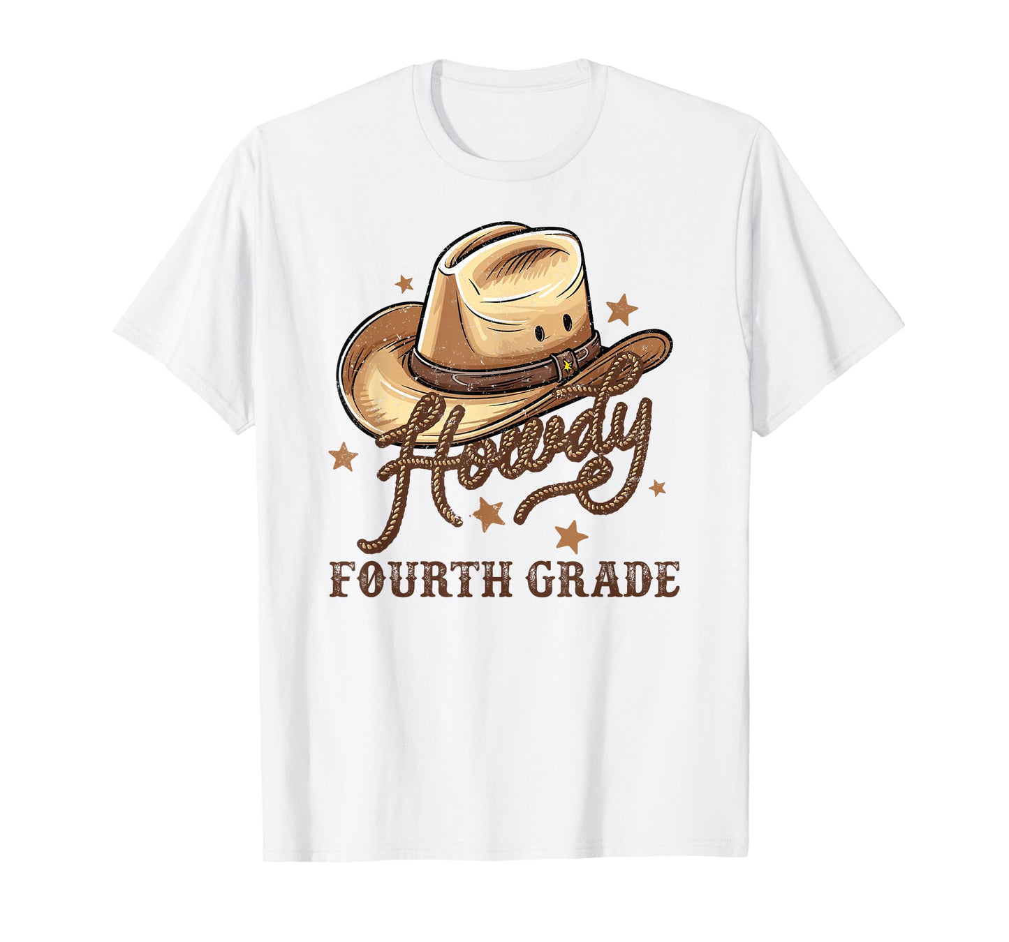 4th Grade Teacher Rodeo Country Western Howdy Fourth Grade T-Shirt