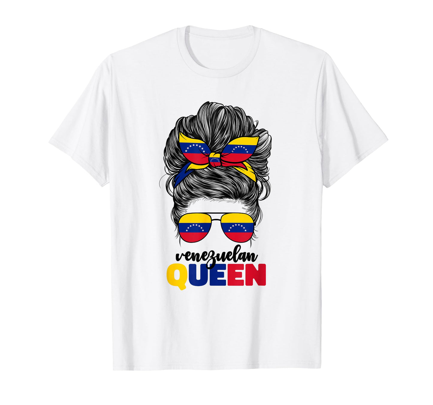 Venezuelan Queen For Women Girls Venezuela Flag Venezolana T-Shirt