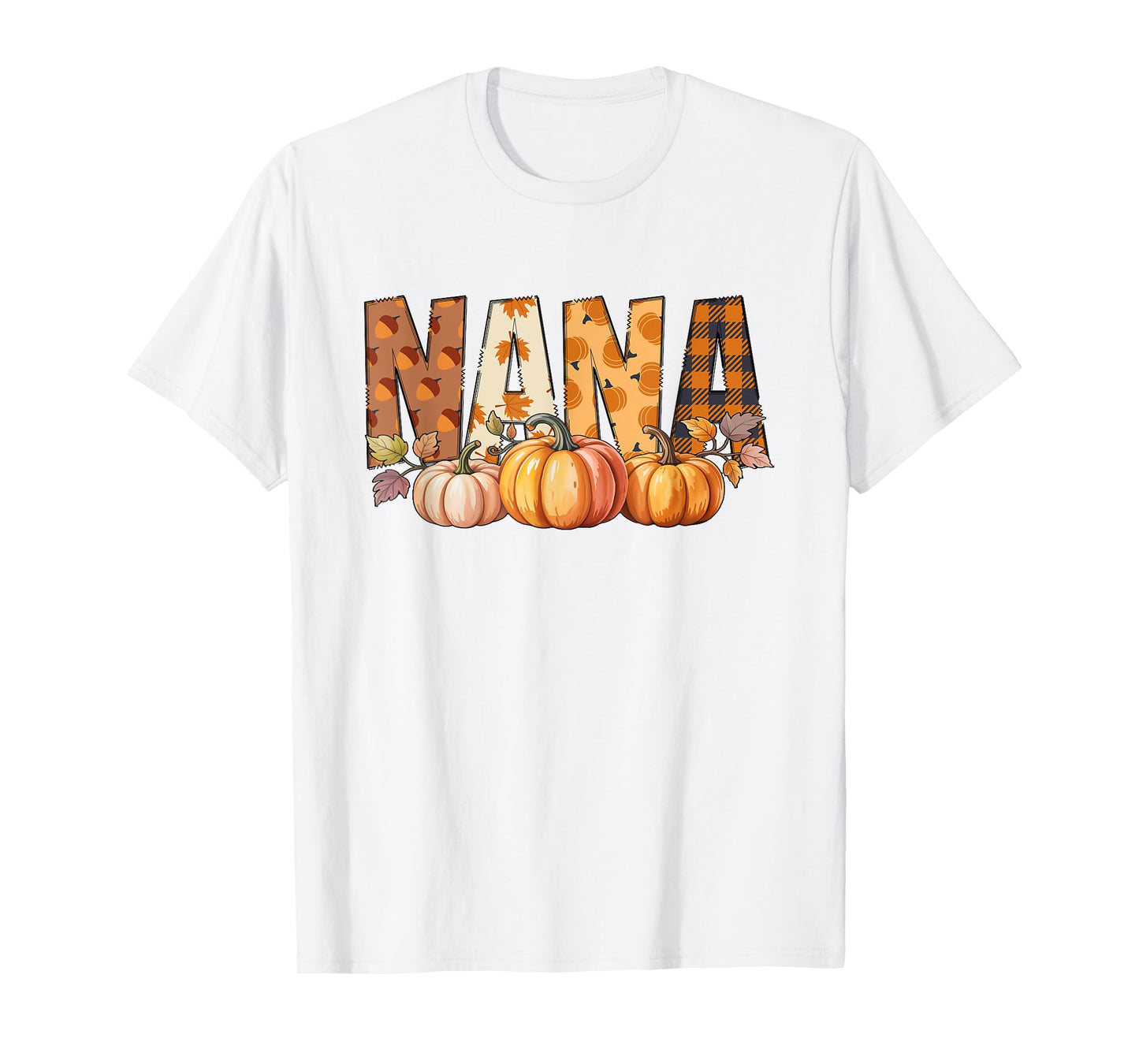 Nana Pumpkin Fall Design for Autumn Family Gatherings T-Shirt