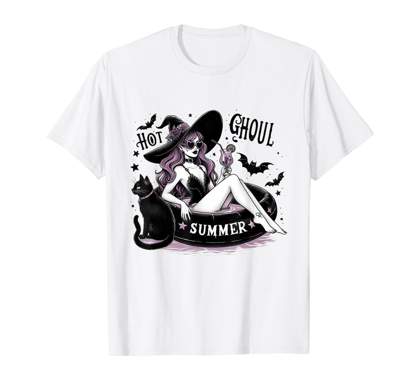 Hot Ghoul Summer Halloween Witch Party Costume T-Shirt