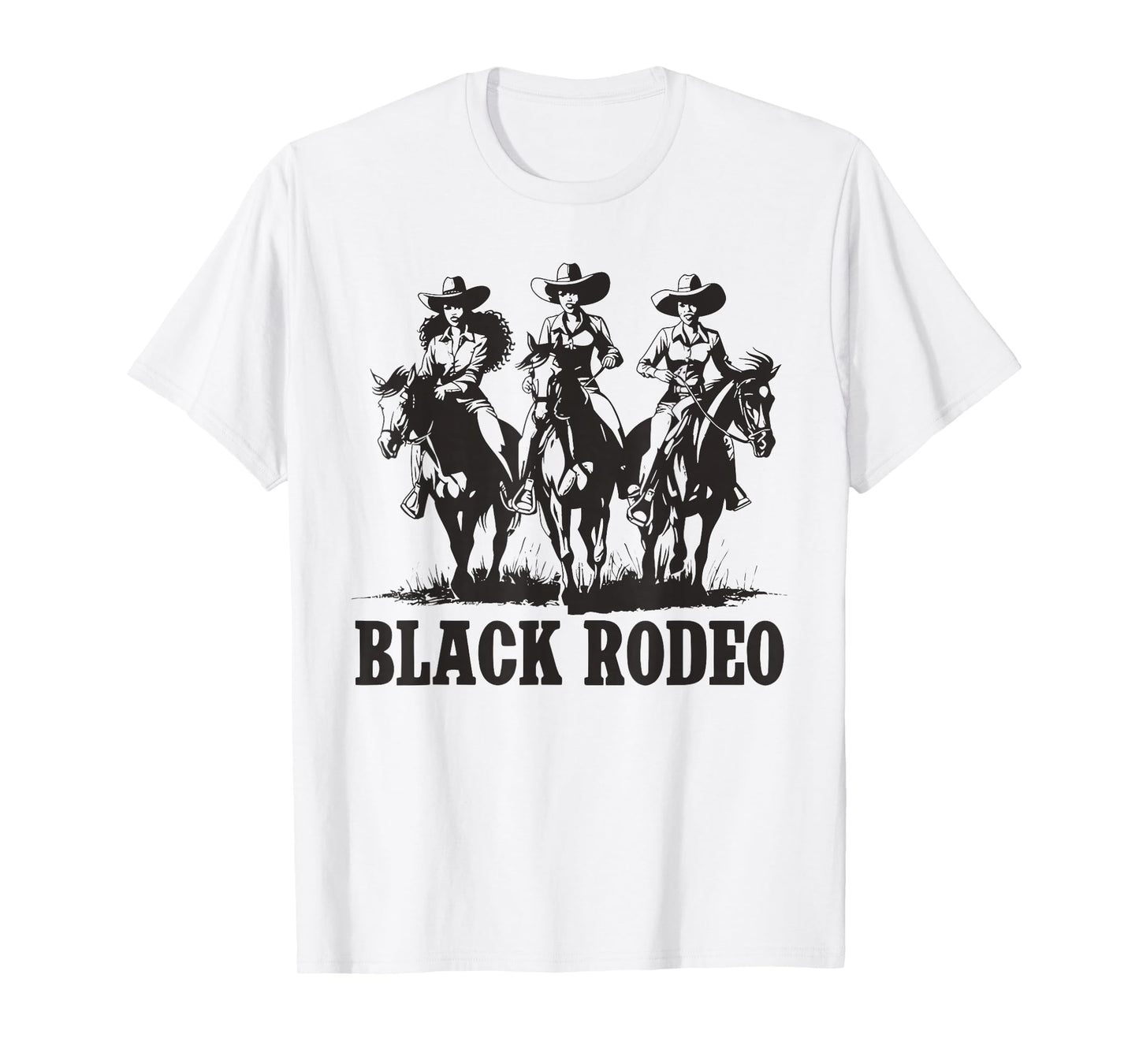 Black Rodeo African American Cowgirl Western Country Texas T-Shirt