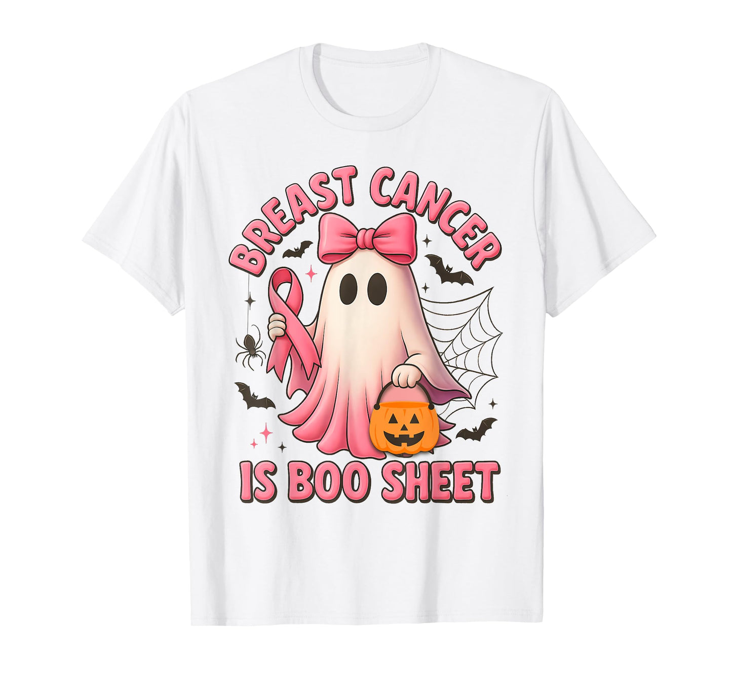 Breast Cancer is Boo Sheet Breast Cancer Awareness Halloween T-Shirt