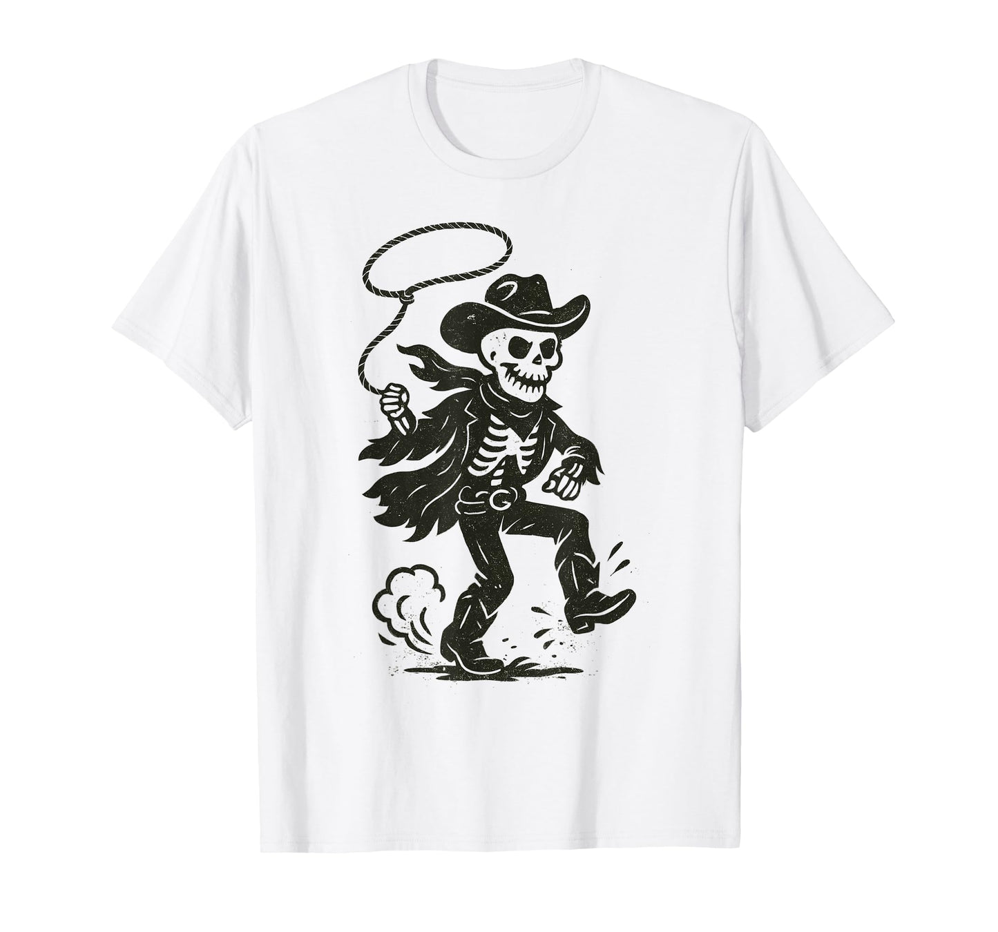 Vintage Skeleton Cowboy Western Country T-Shirt