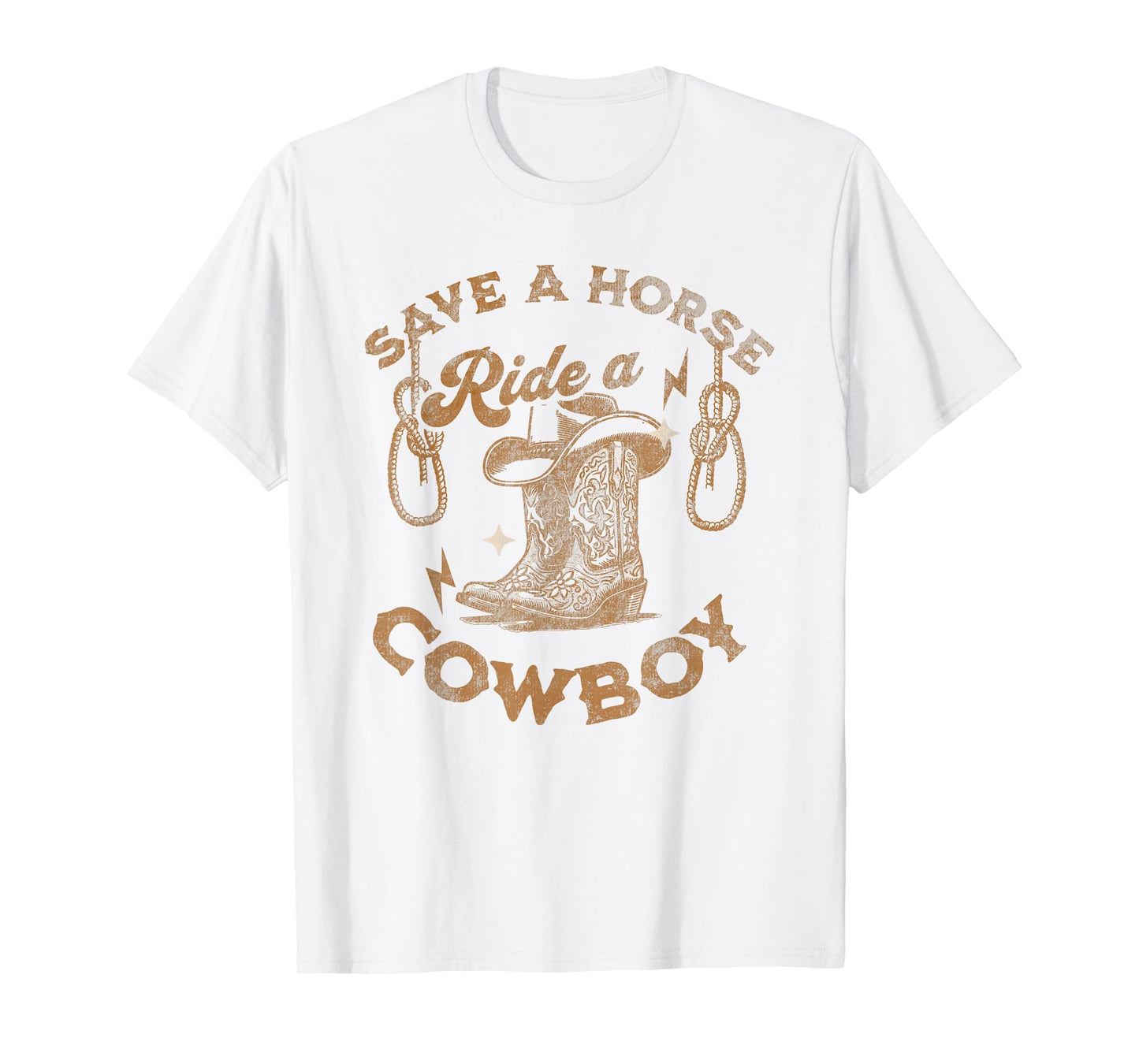 Save a Horse Ride a Cowboy, Funny Cowgirl Cowboy T-Shirt