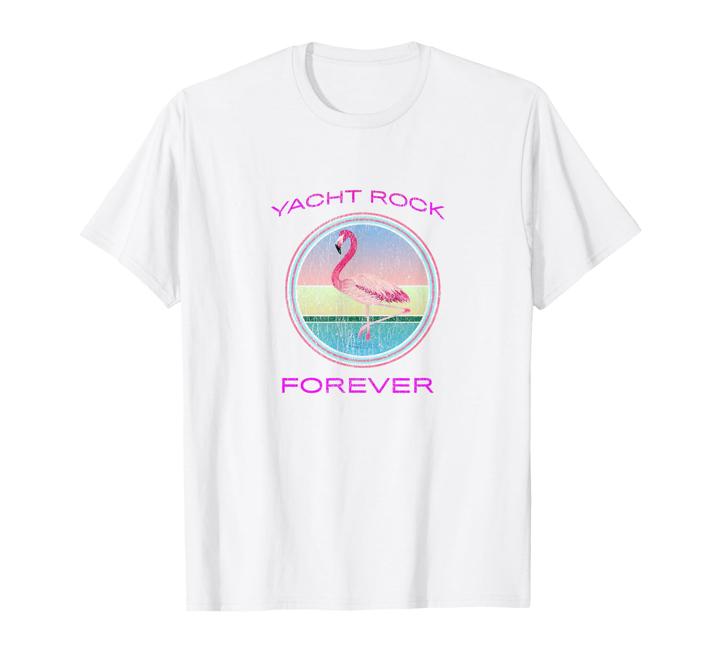 Yacht Rock Forever T-Shirt 80s Retro Faded T-Shirt