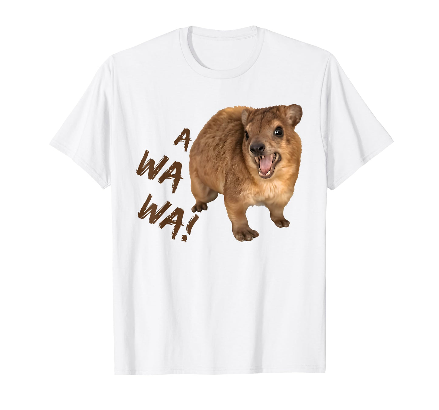 Awawa! Angry Screaming Hyrax Meme T-Shirt