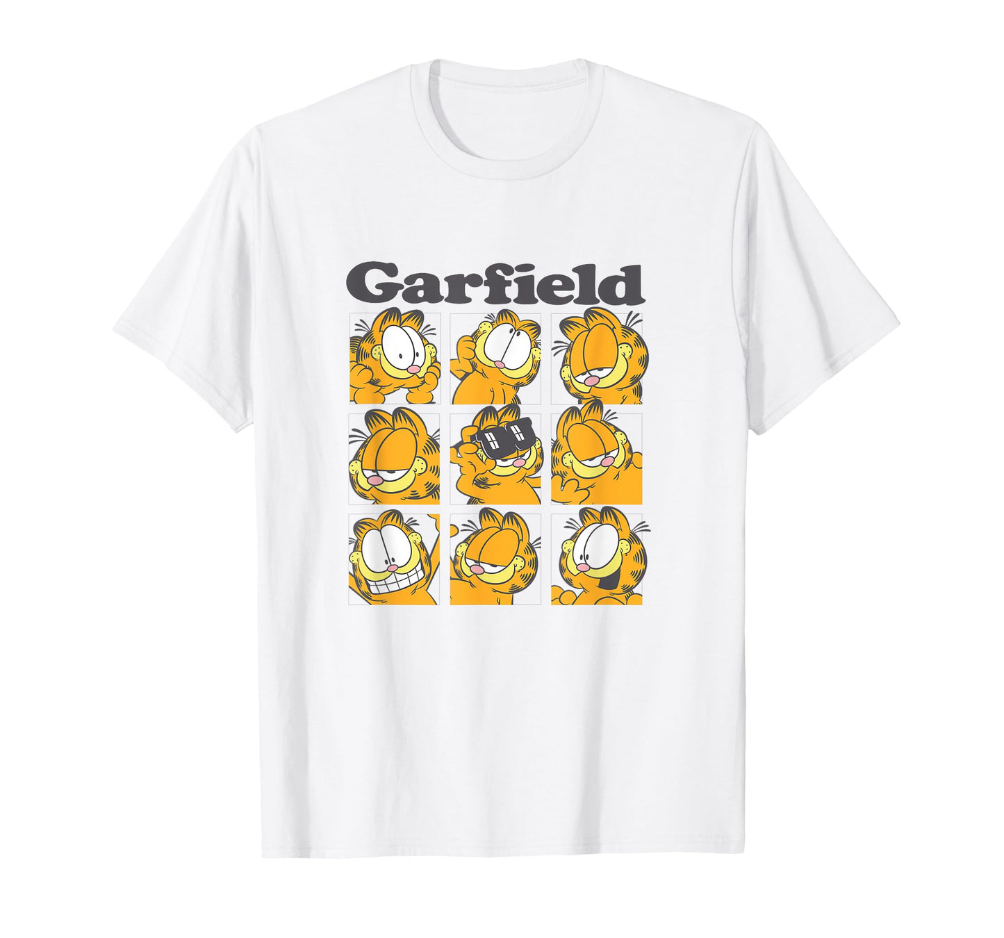 Garfield The Many Emotions Of Garfield Box Up T-Shirt