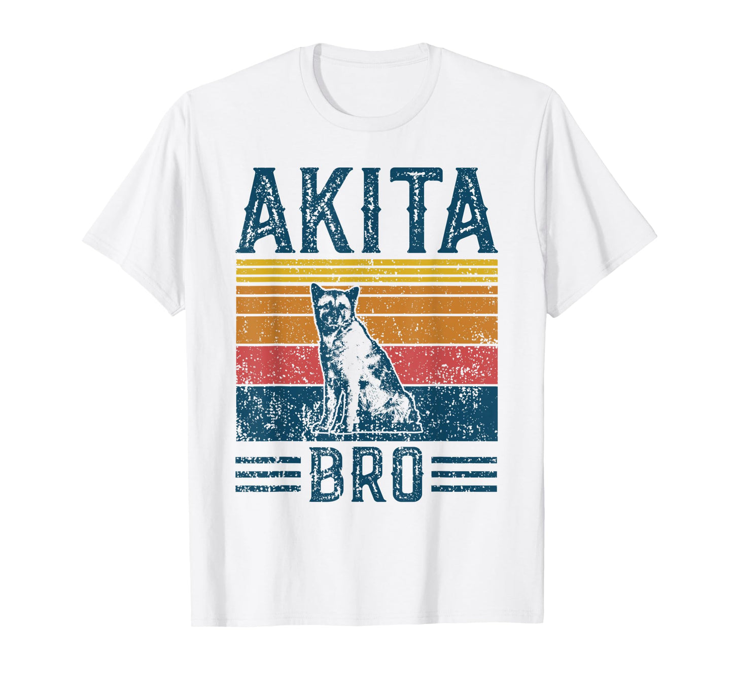 Dog Akita Bro - Vintage Akita Bro T-Shirt for Men Women Kids