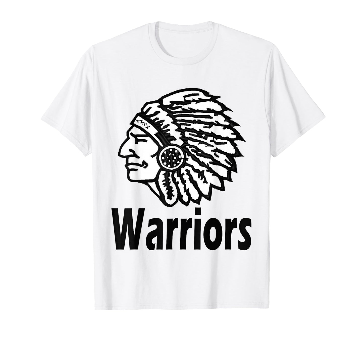 School Spirit Indian Head Warriors T-Shirt T-Shirt