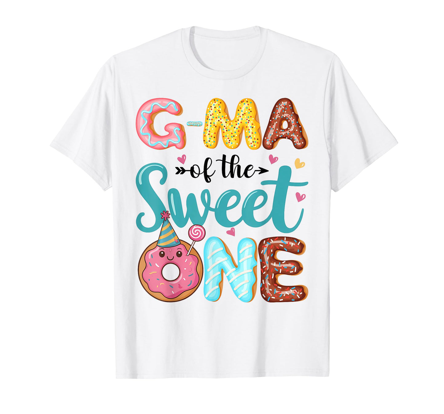 G-Ma Of The Sweet One 1st Birthday Girl Donut Party T-Shirt