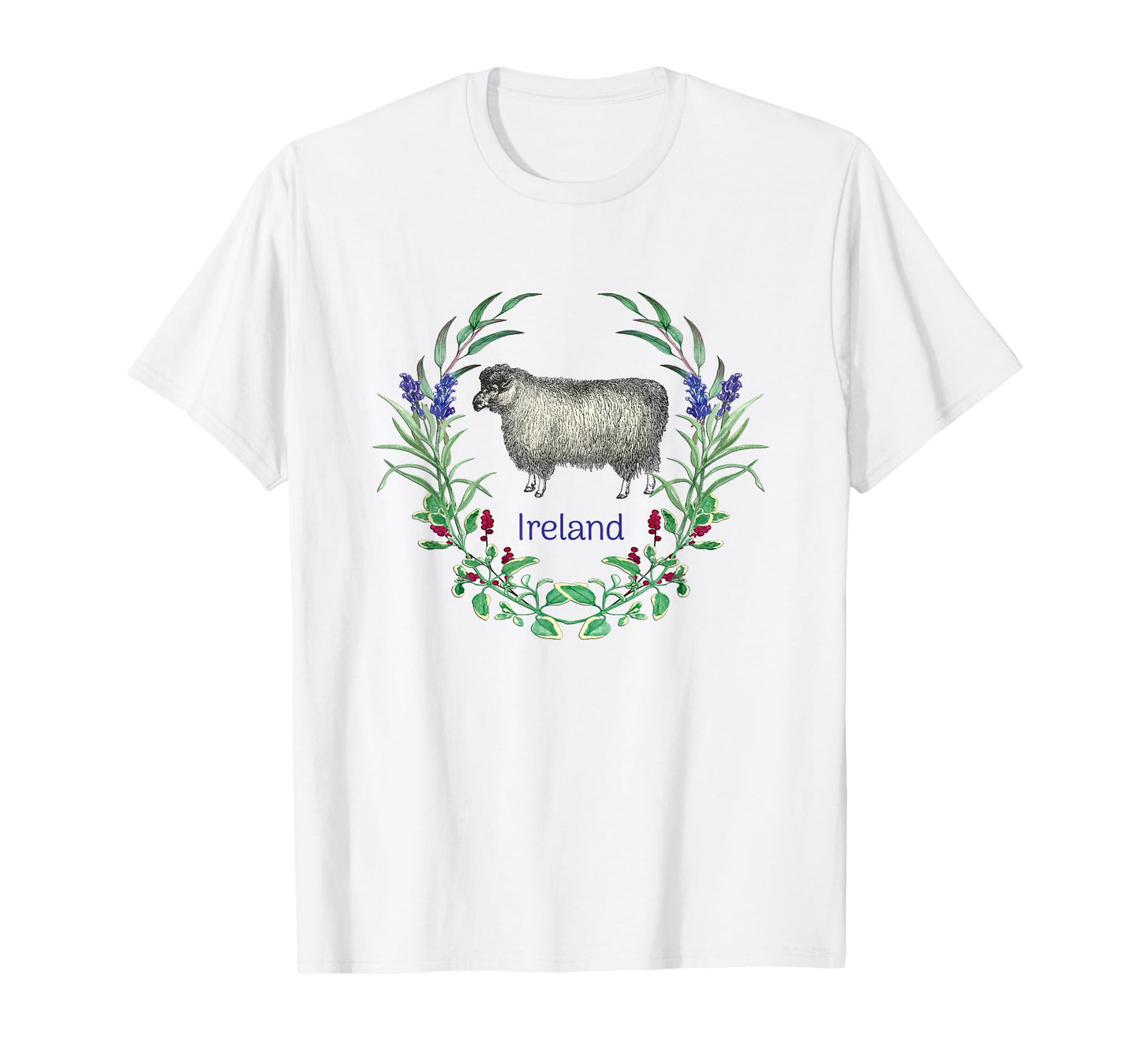 Ireland Sheep Farm Sheep Farming Sweden Artwork UK Souvenir T-Shirt