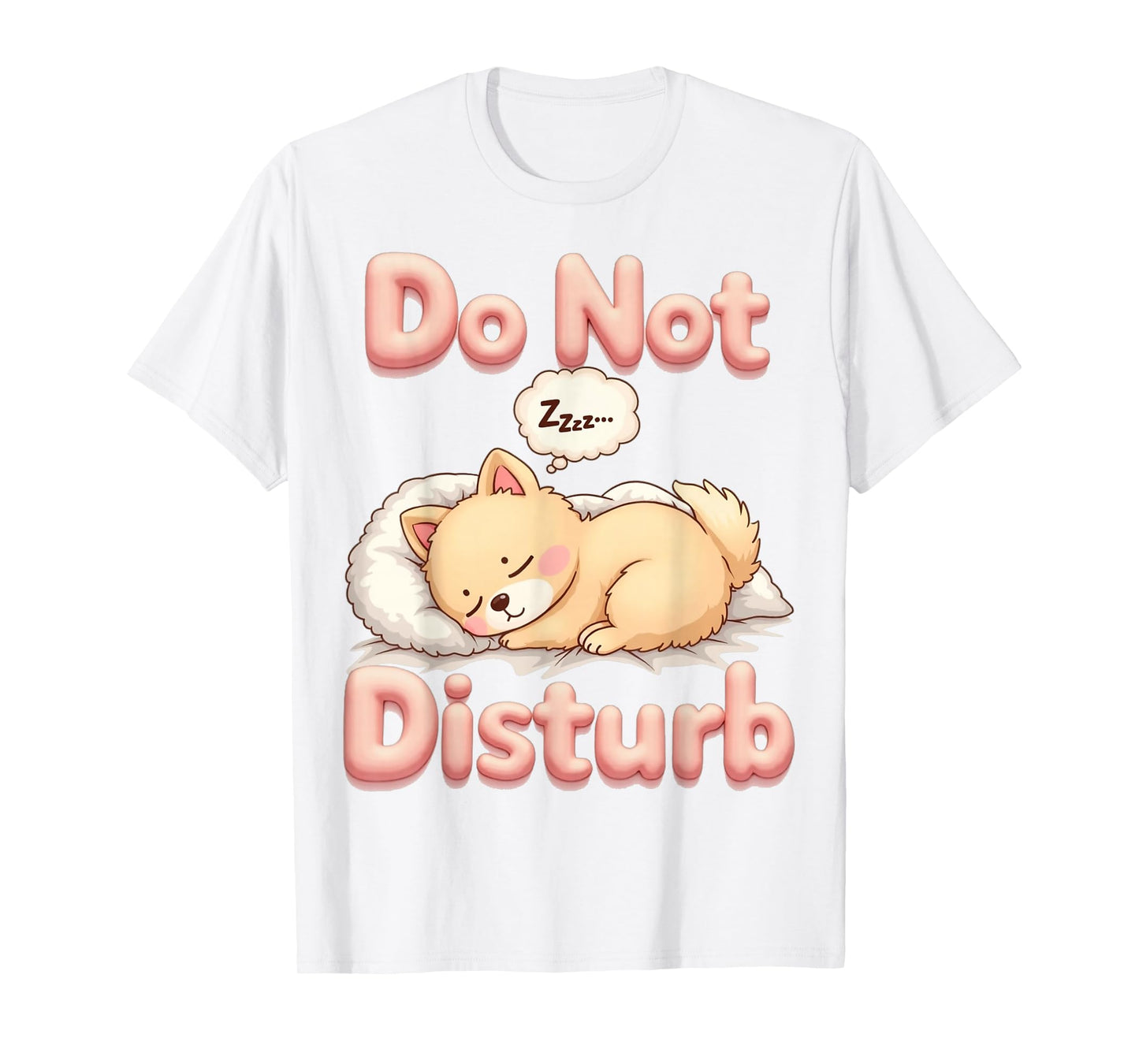 Do Not Disturb Pom Dog Funny Pomeranian Pajamas T-Shirt