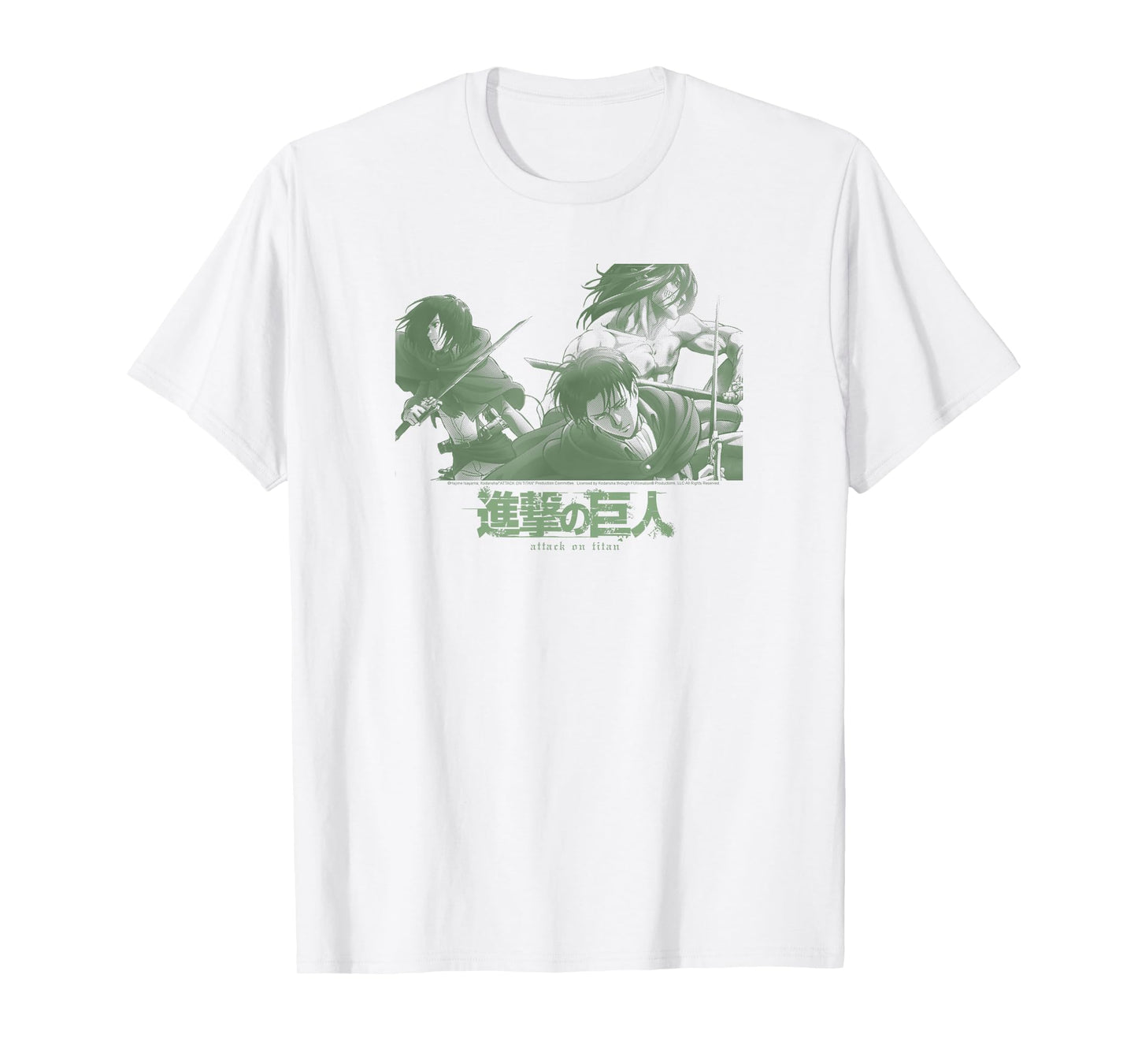 Attack on Titan Season 2 Sage Silhouette Show Scene Anime T-Shirt