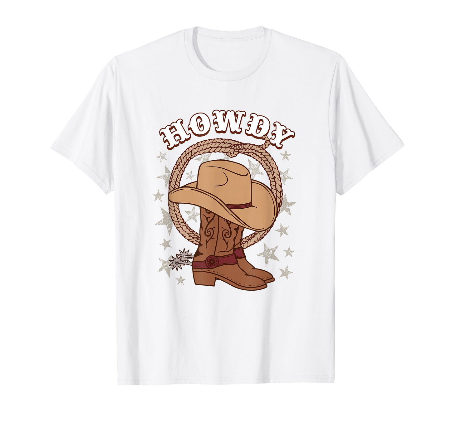 American Western Howdy Gear for Cowboys & Cowgirls Howdy Funny Cowboy Boots Hat Texas Rodeo Country Western T-Shirt