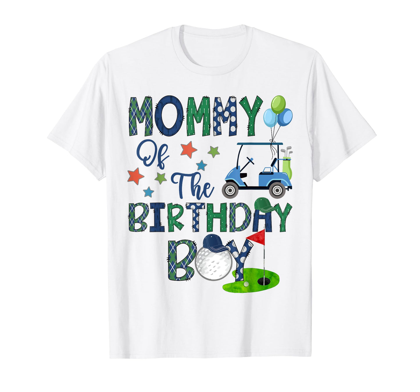 Mommy Of The Birthday Boy Hole In One Golf Lover T-Shirt