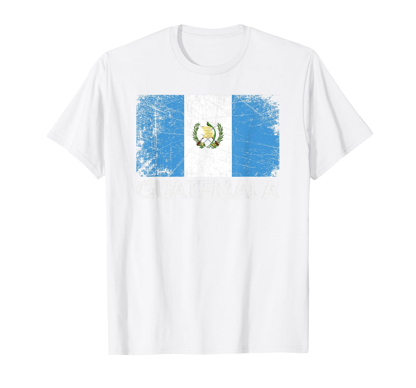Guatemalan Flag T-Shirt | Vintage Made In Guatemala Gift T-Shirt