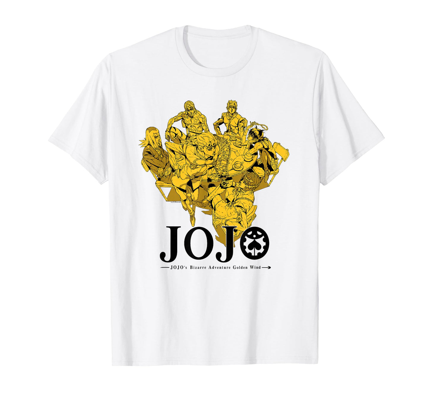 JoJo's Bizarre Adventure Golden Wind Bruno's Gang Gold Anime T-Shirt